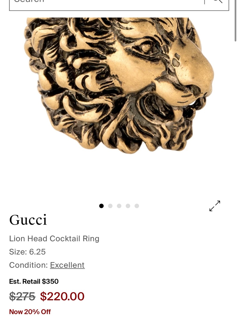 Gucci Cocktail Ring - Picture 8 of 9
